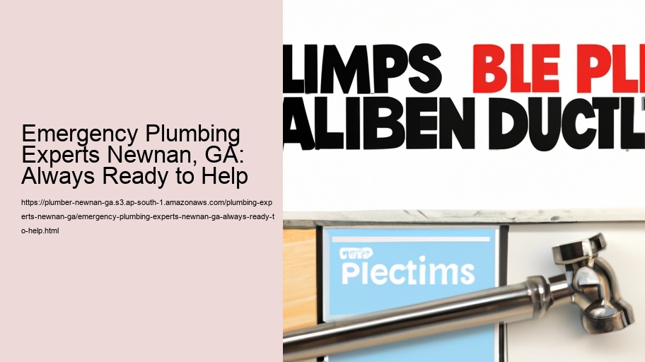 Emergency Plumbing Experts Newnan, GA: Always Ready to Help
